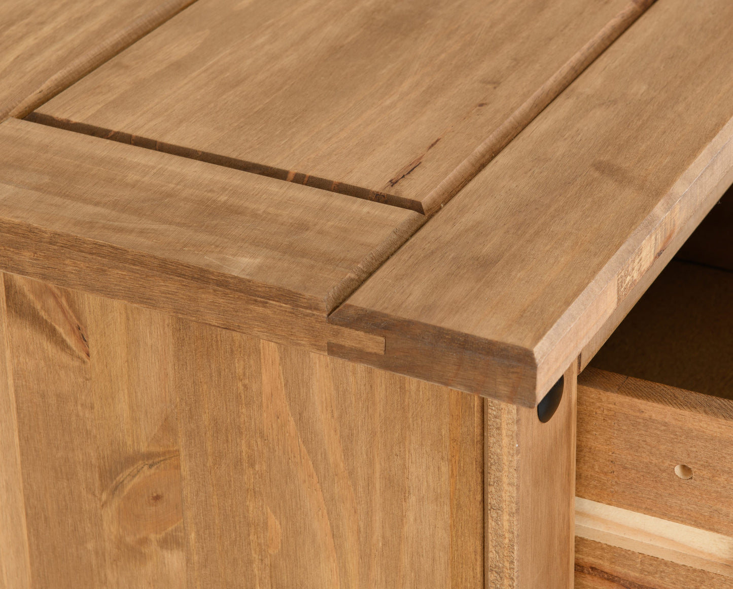 Corona 5 Drawer Narrow Chest - Distressed Waxed Pine