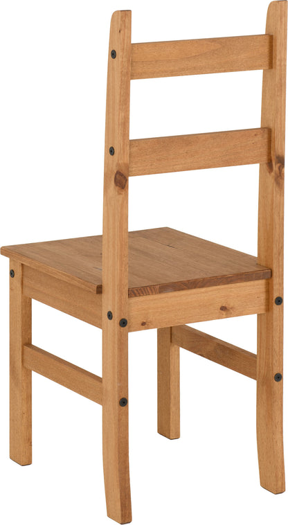 Corona Budget Dining Set - Distressed Waxed Pine