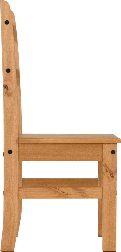 Corona Budget Dining Set - Distressed Waxed Pine