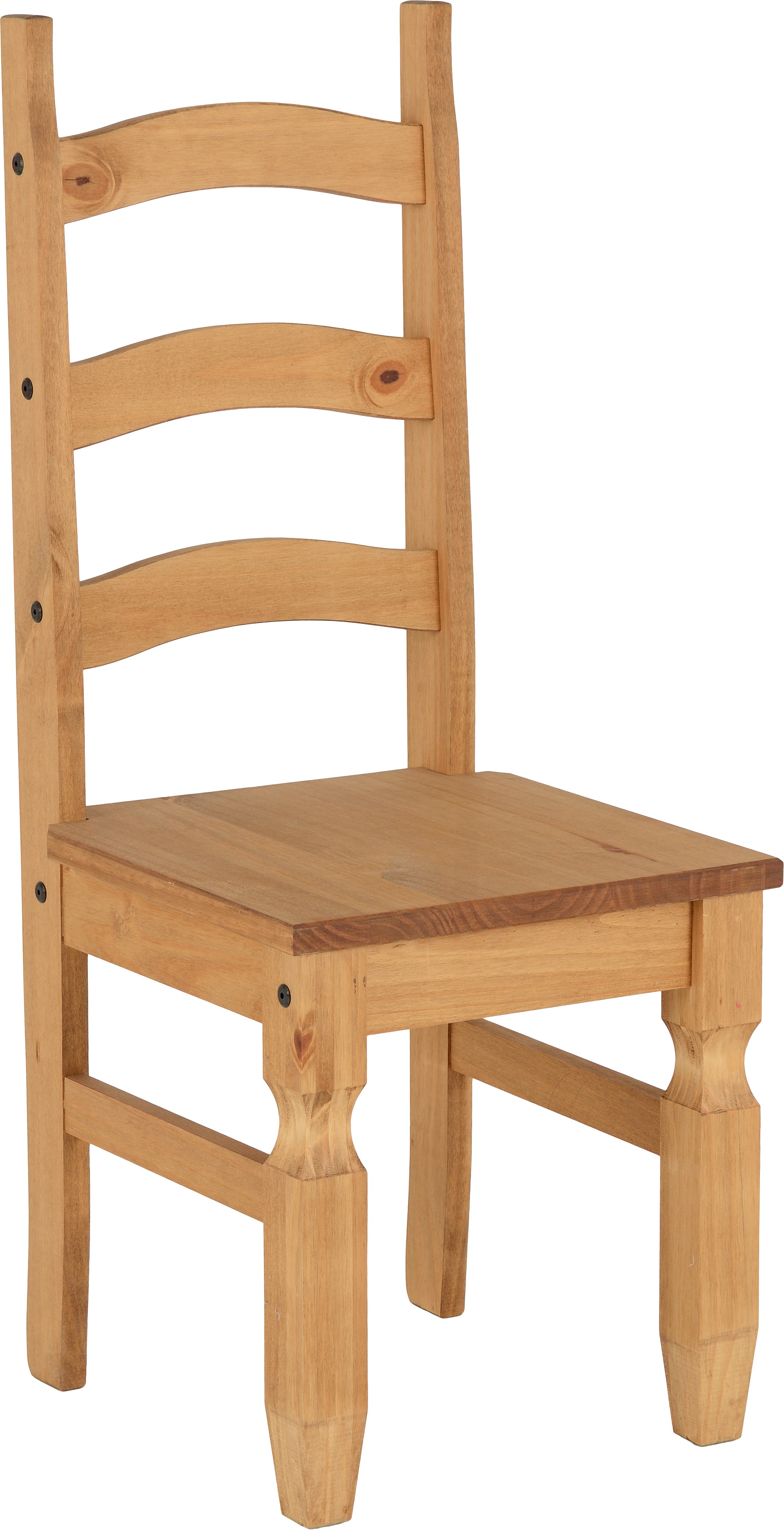 Corona Dining Chair (X2 Per Box) - Distressed Waxed Pine