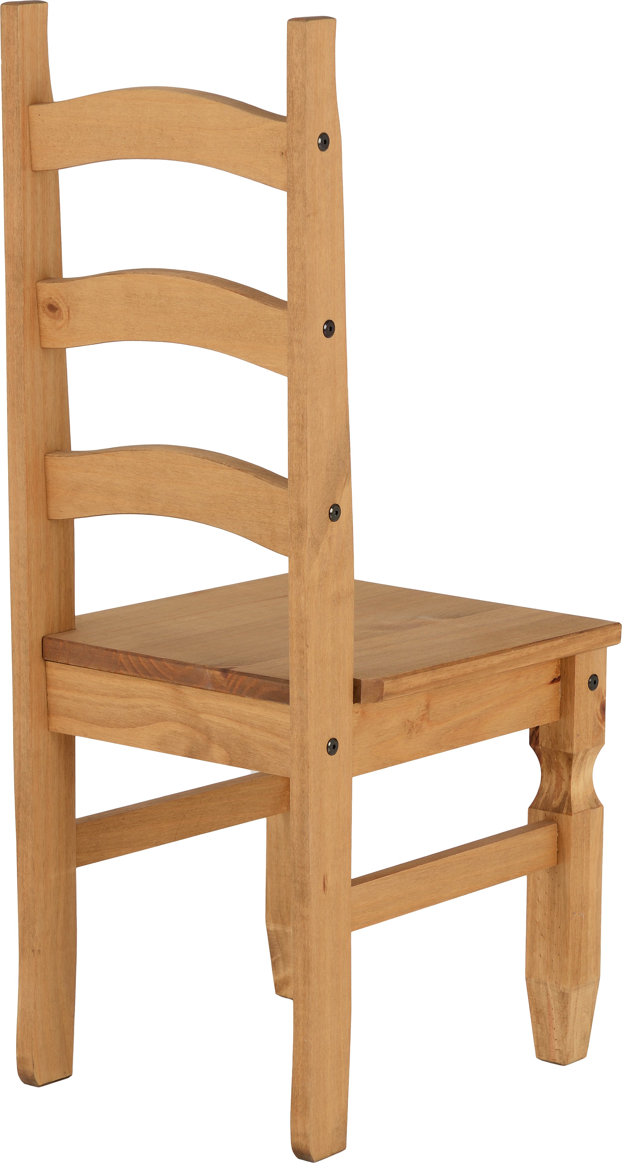 Corona Dining Chair (X2 Per Box) - Distressed Waxed Pine