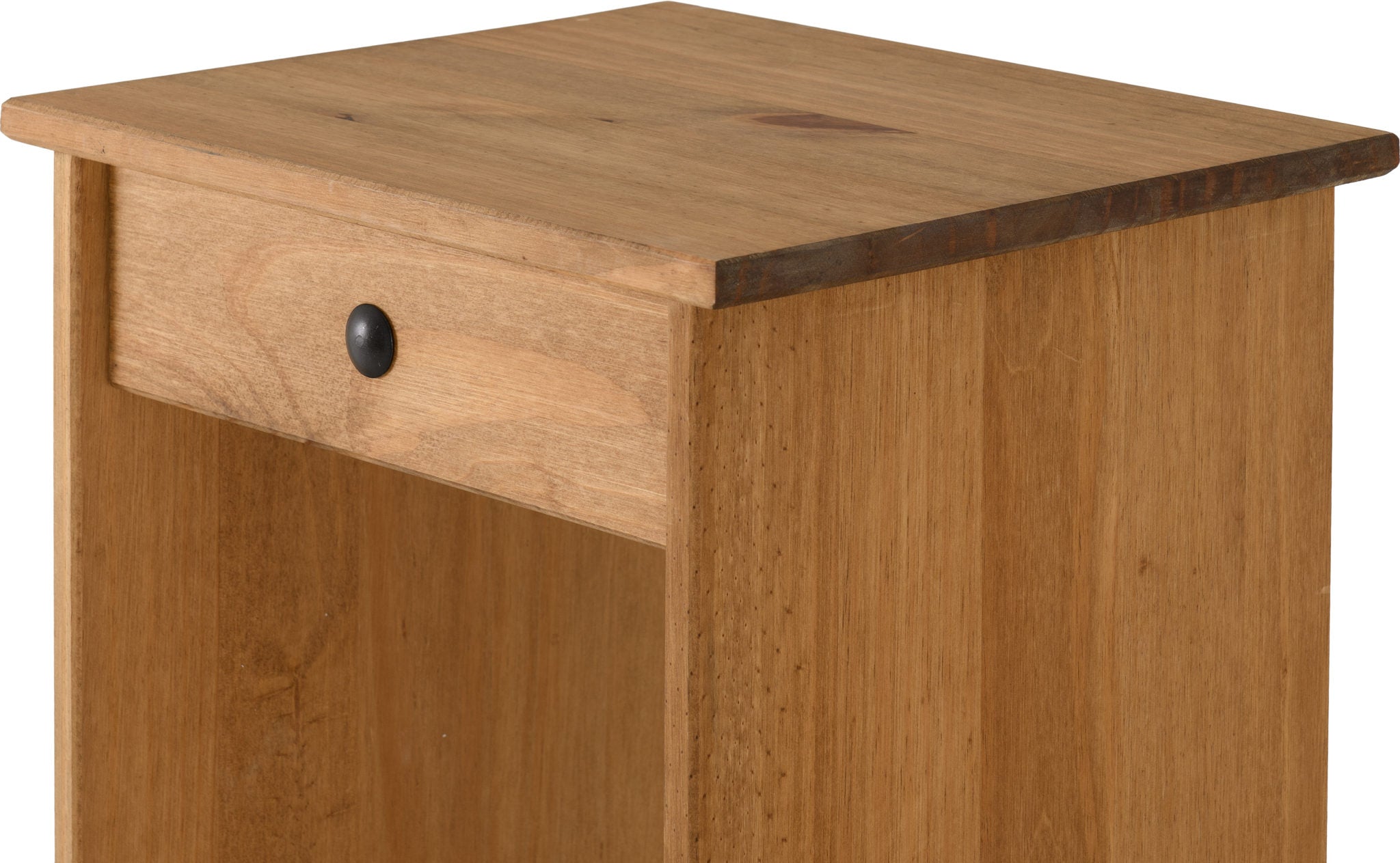 Corona Dressing Table Stool - Distressed Waxed Pine