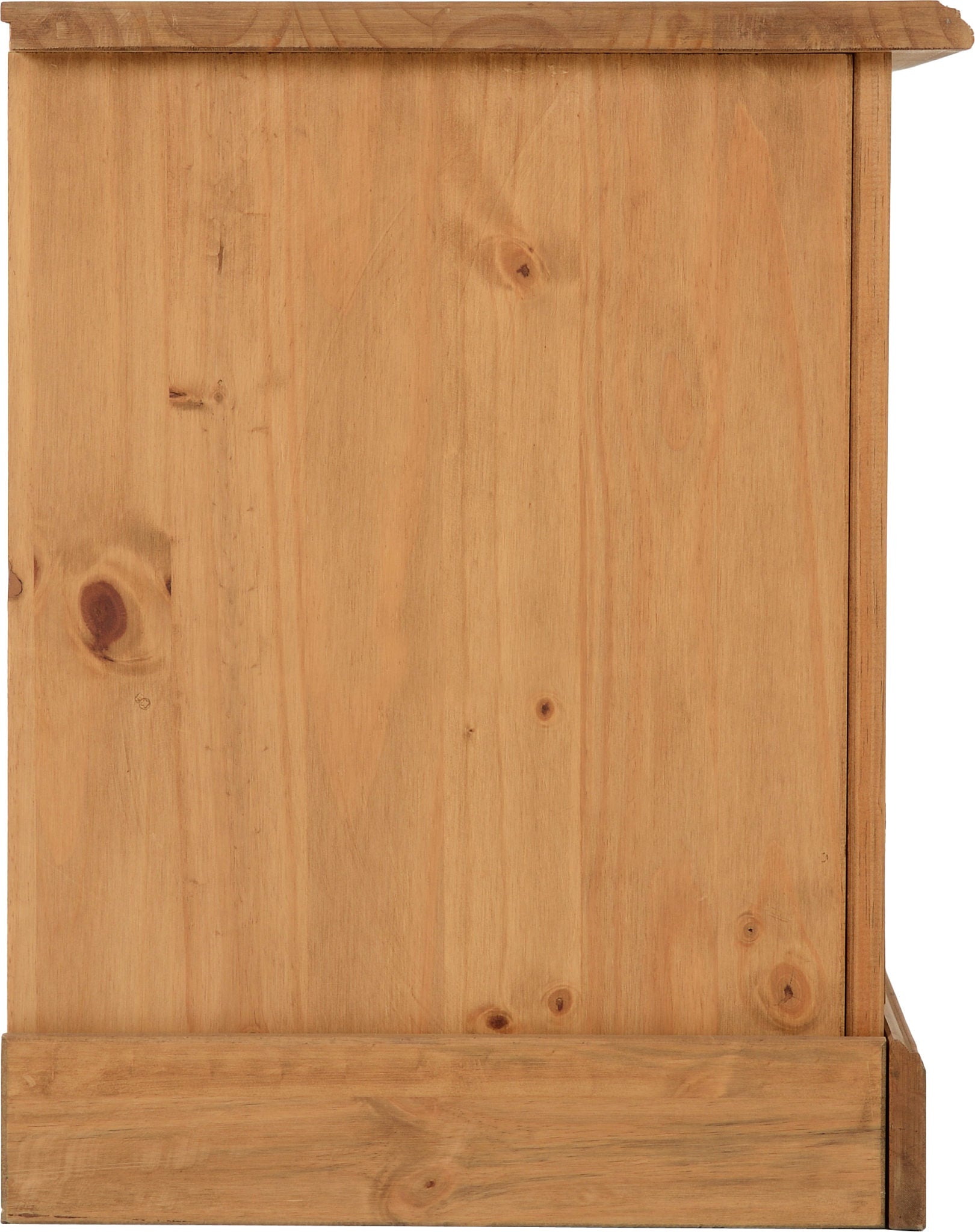 Corona Entertainment Unit - Distressed Waxed Pine/Glass