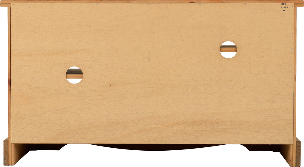 Corona Entertainment Unit - Distressed Waxed Pine/Glass