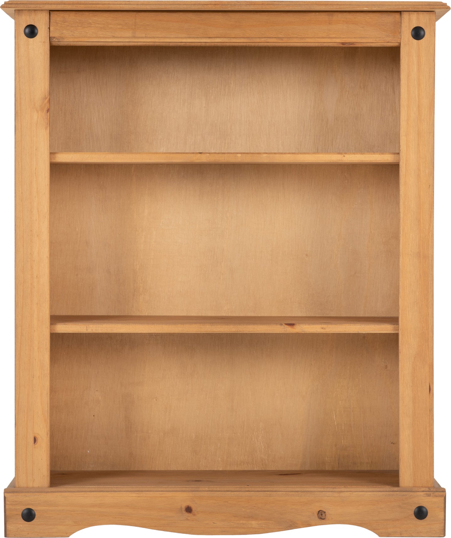 Corona Low Bookcase - Distressed Waxed Pine