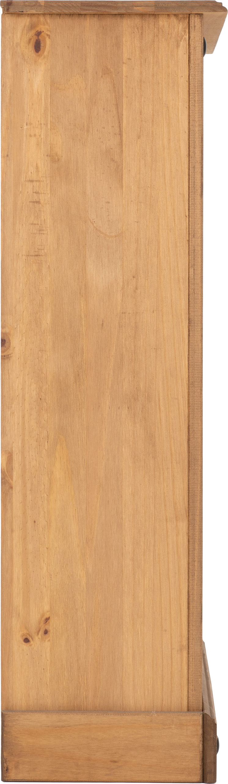 Corona Low Bookcase - Distressed Waxed Pine