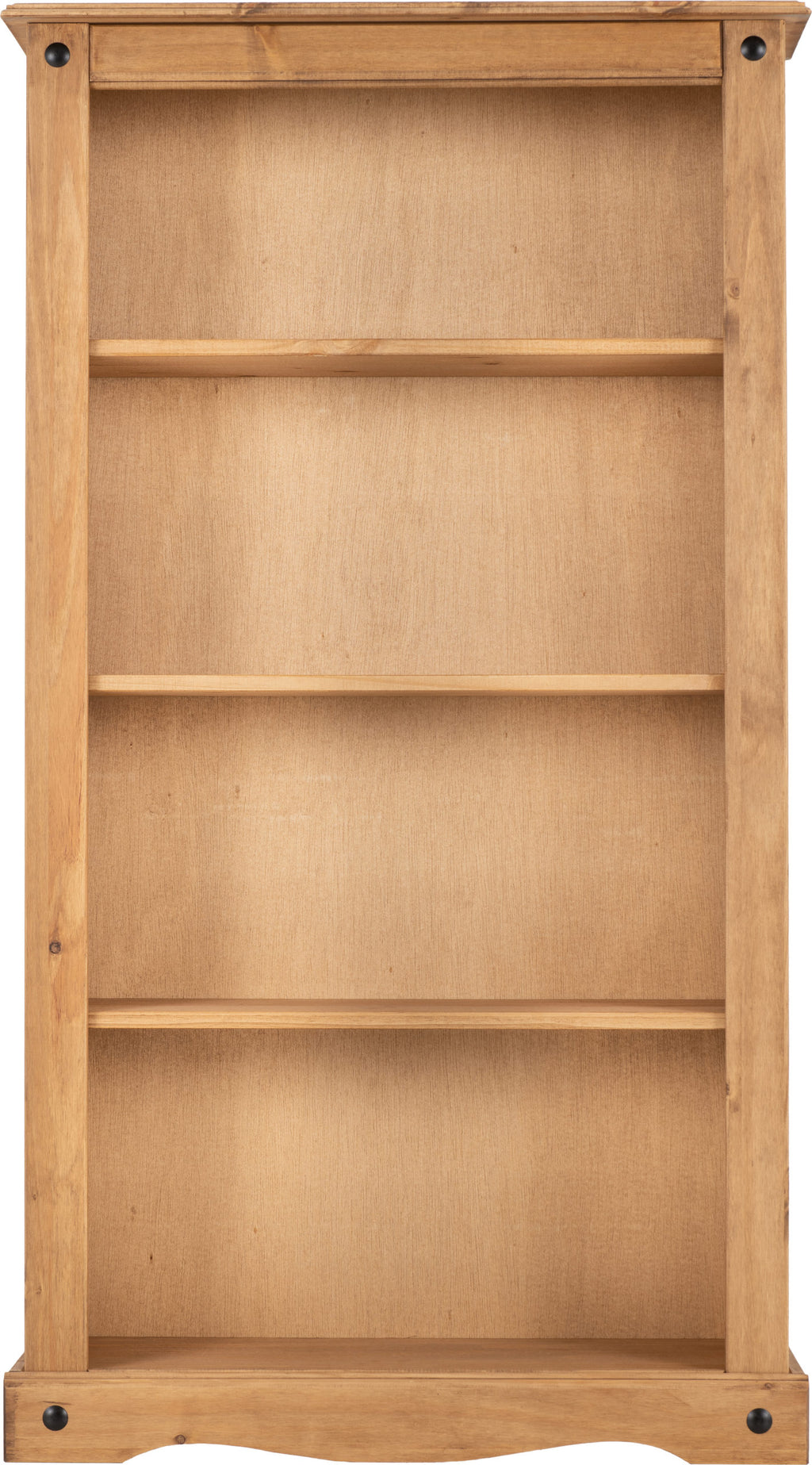 Corona Medium Bookcase - Distressed Waxed Pine