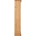 Corona Medium Bookcase - Distressed Waxed Pine