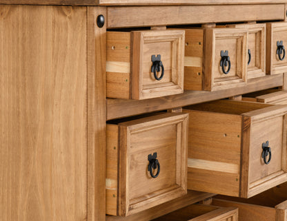 Corona Merchant Chest - Distressed Waxed Pine