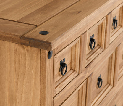 Corona Merchant Chest - Distressed Waxed Pine