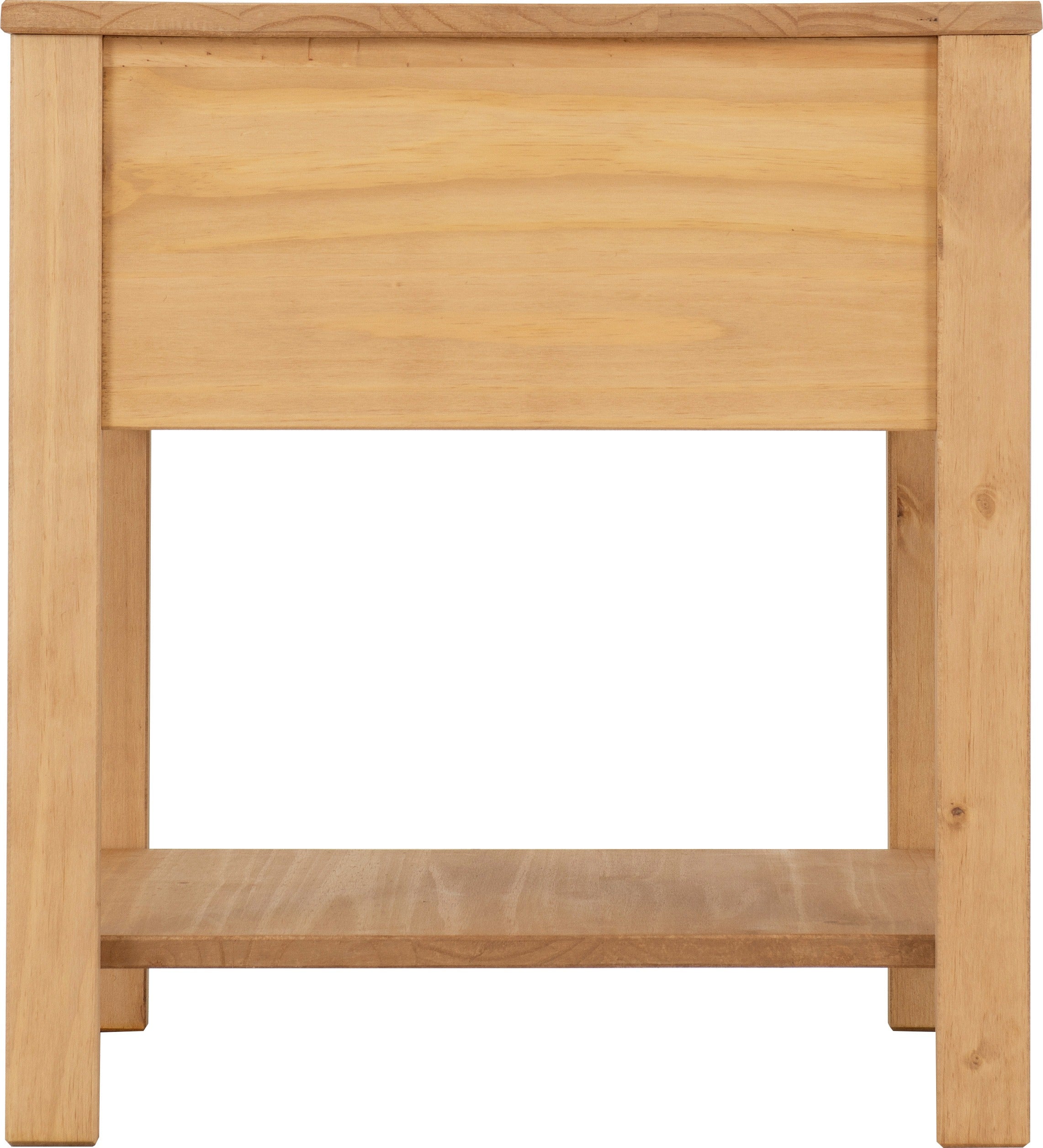 Corona Rattan Side Table - Distressed Wax Pine/Rattan Effect