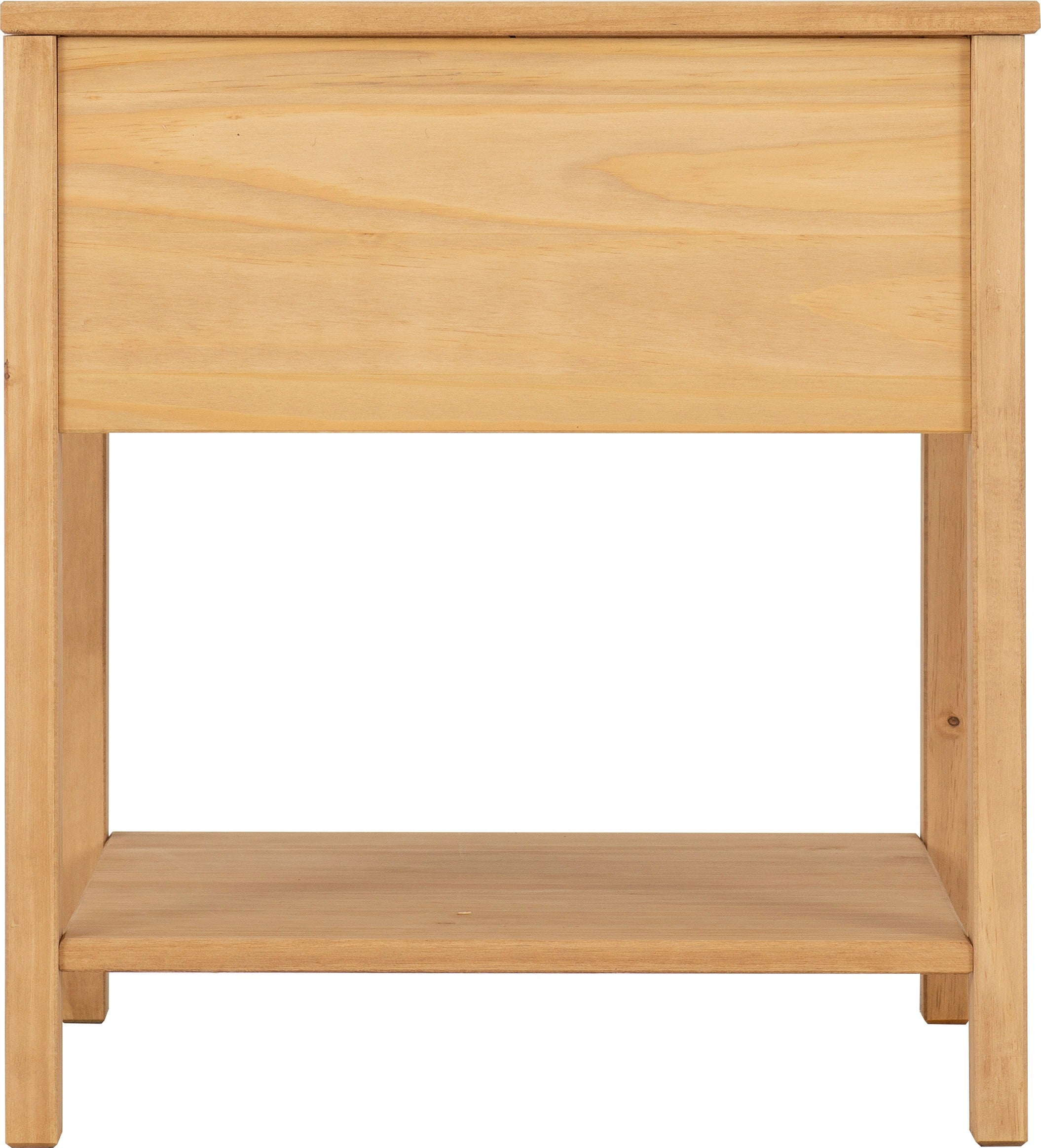 Corona Rattan Side Table - Distressed Wax Pine/Rattan Effect