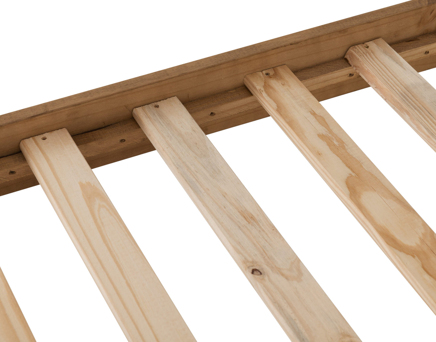Corona Scroll 4'6" High End Bed - Distressed Waxed Pine