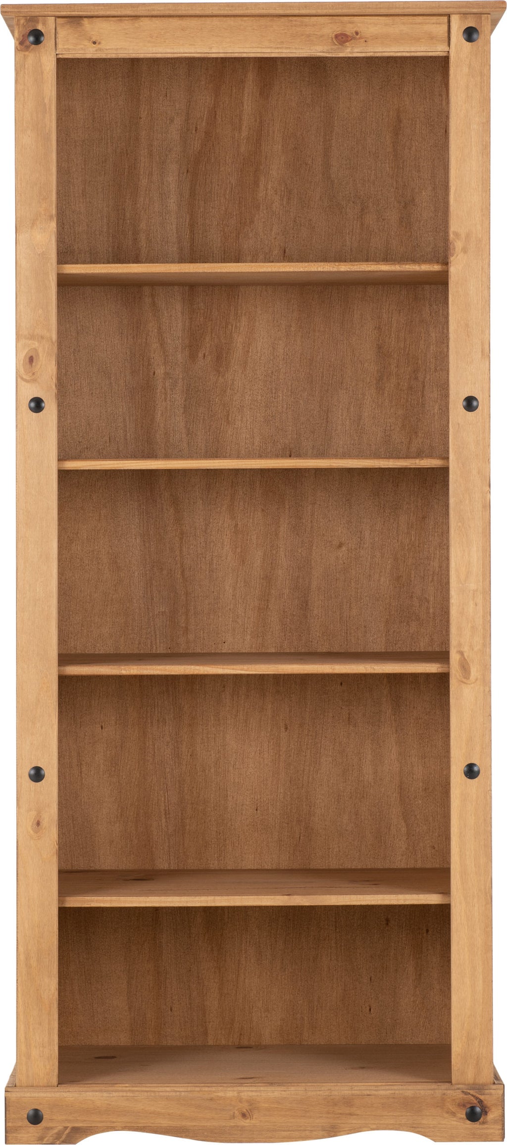 Corona Tall Bookcase - Distressed Waxed Pine