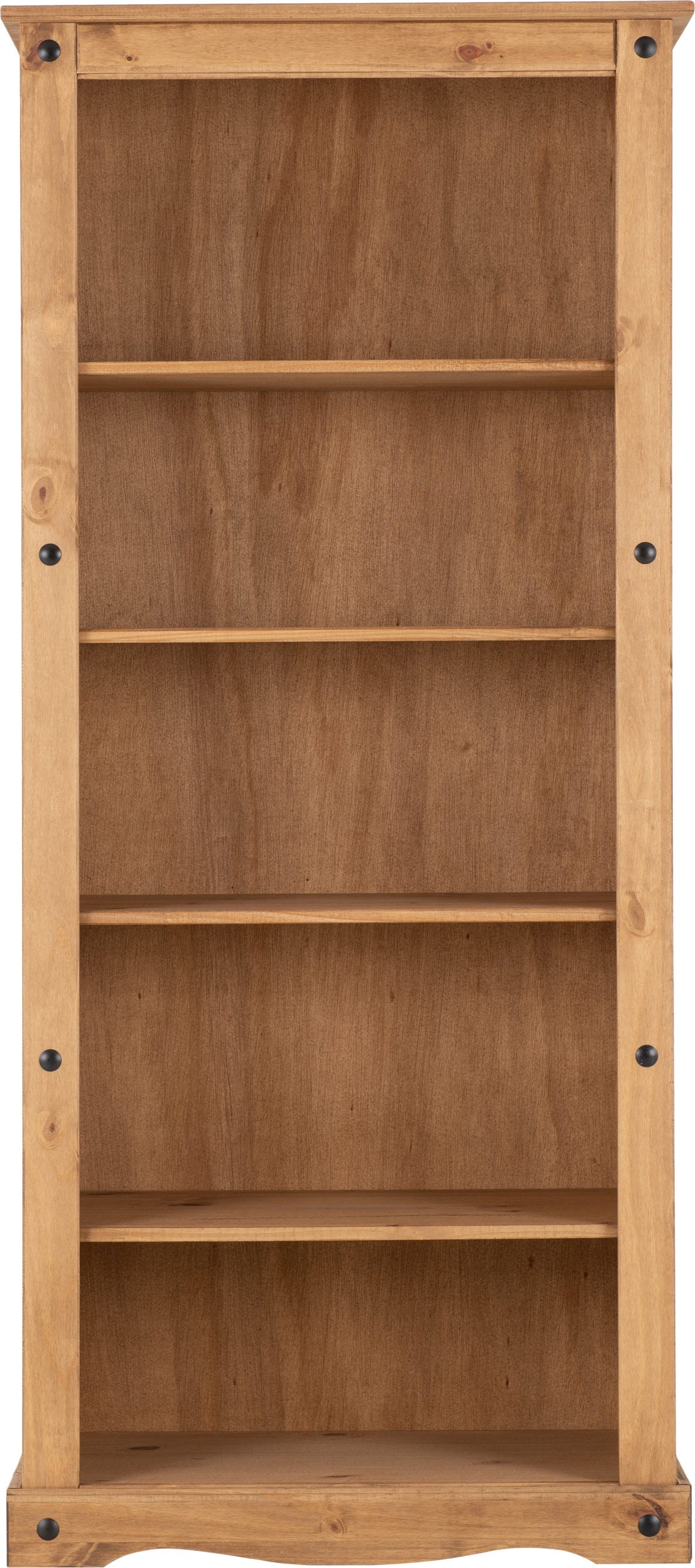 Corona Tall Bookcase - Distressed Waxed Pine