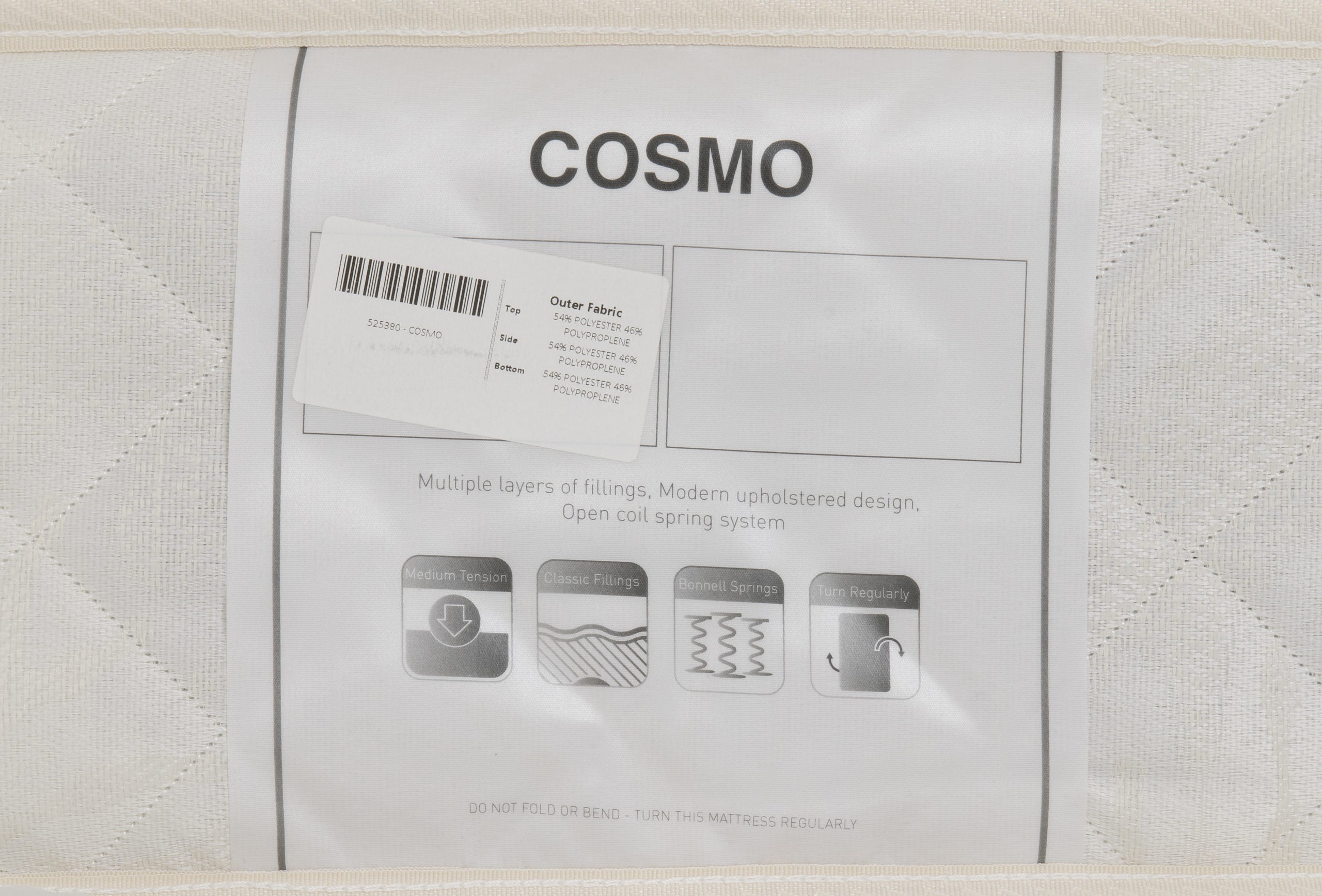 Cosmo 4' Mattress - Cream