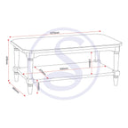 Chantilly Coffee Table - Antique Cream