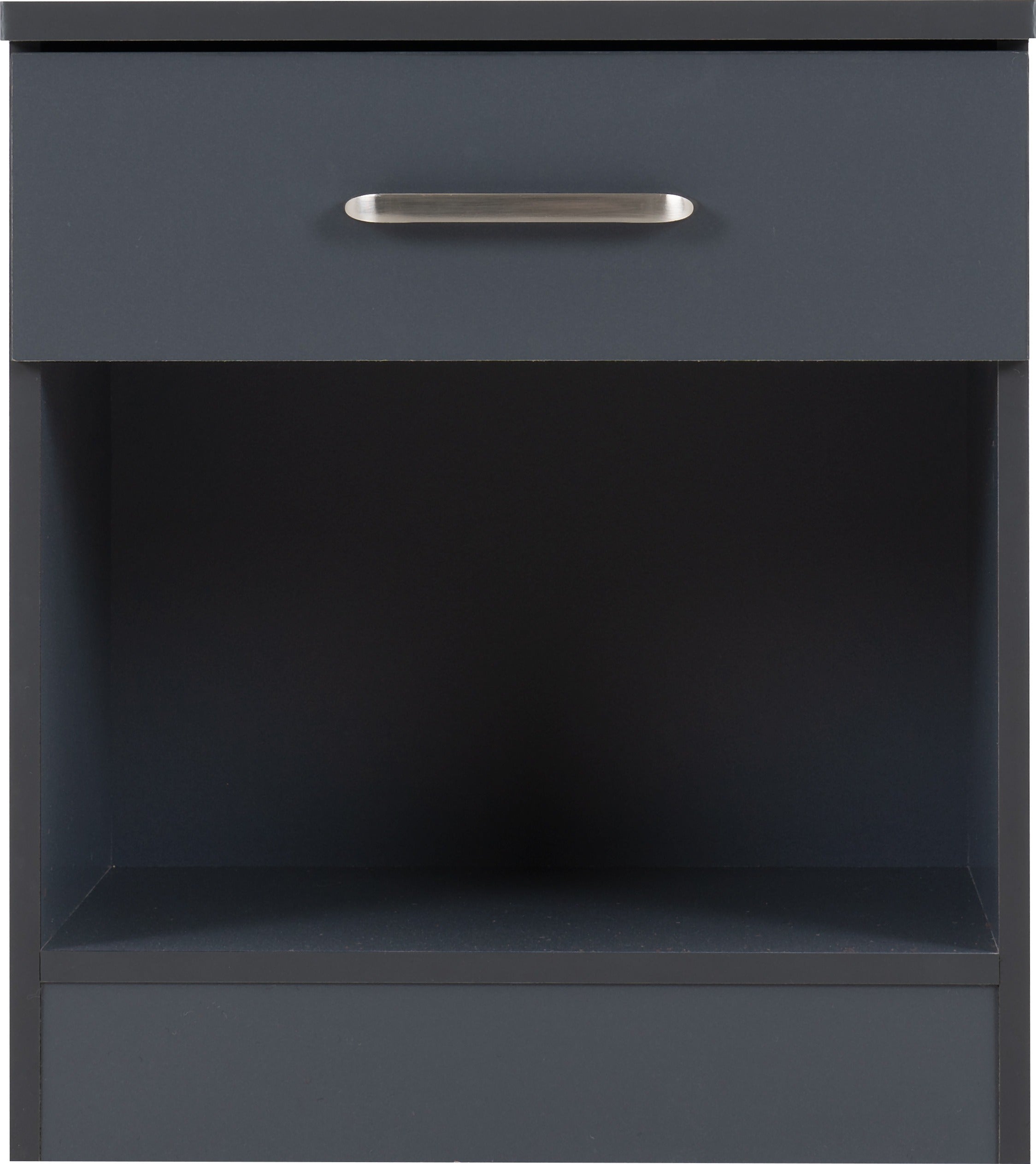Dakota 1 Drawer Bedside - Dark Grey