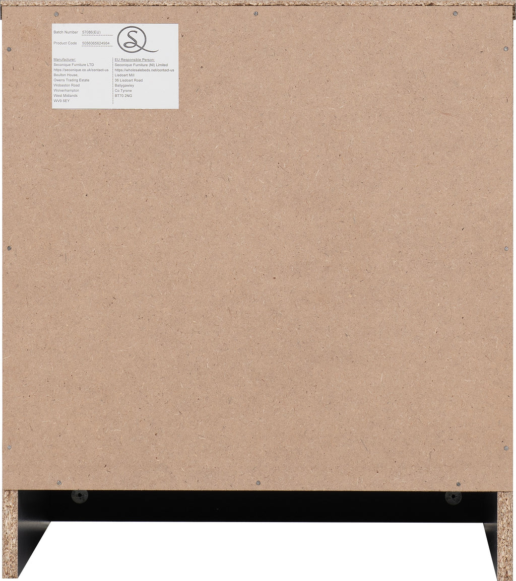 Dakota 1 Drawer Bedside - Dark Grey