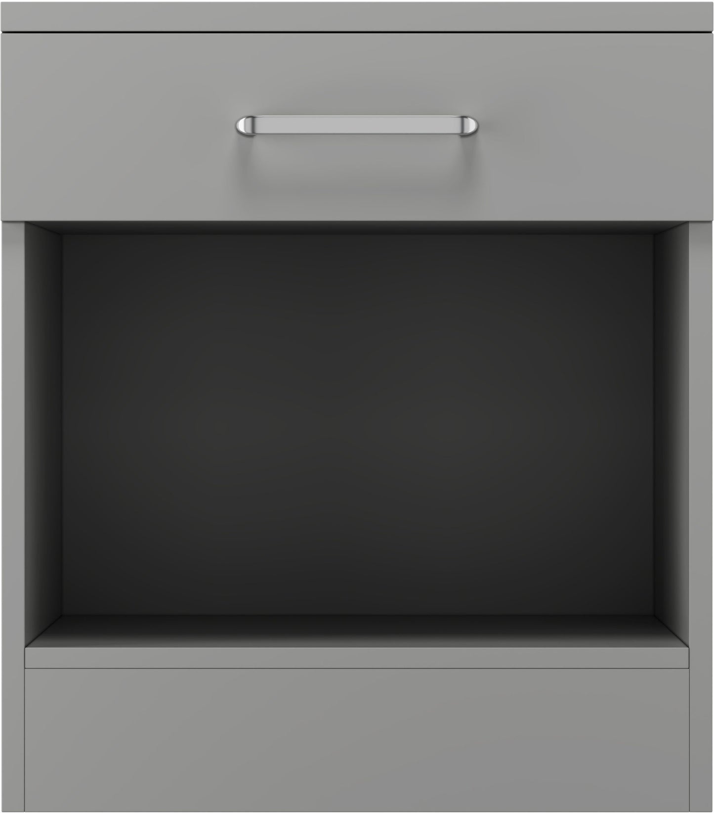 Dakota 1 Drawer Bedside - Light Grey