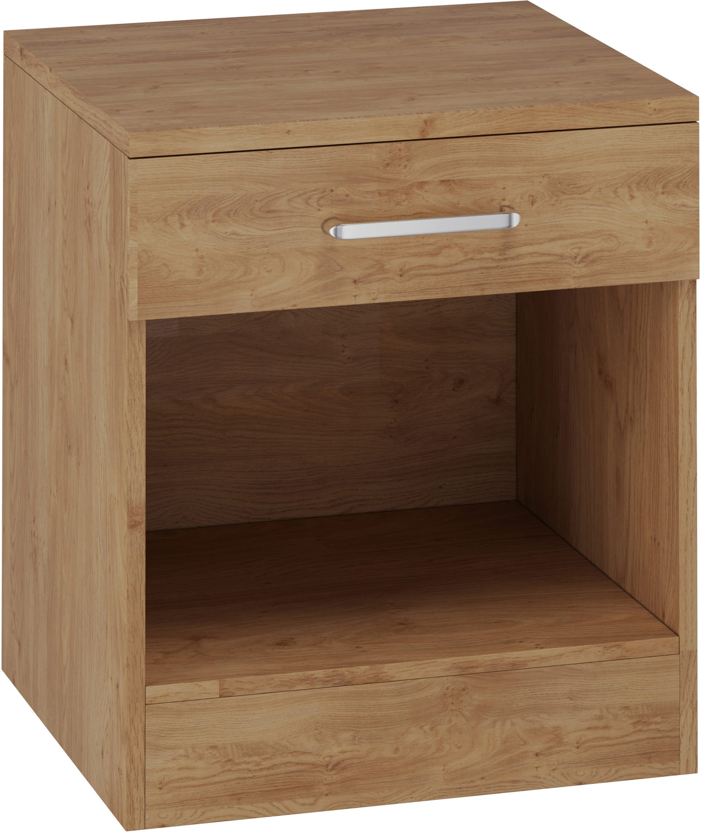 Dakota 1 Drawer Bedside - Oak Effect