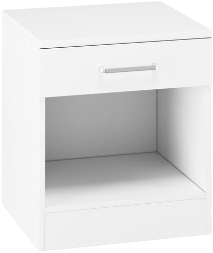 Dakota 1 Drawer Bedside - White