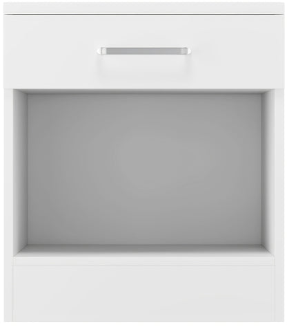 Dakota 1 Drawer Bedside - White
