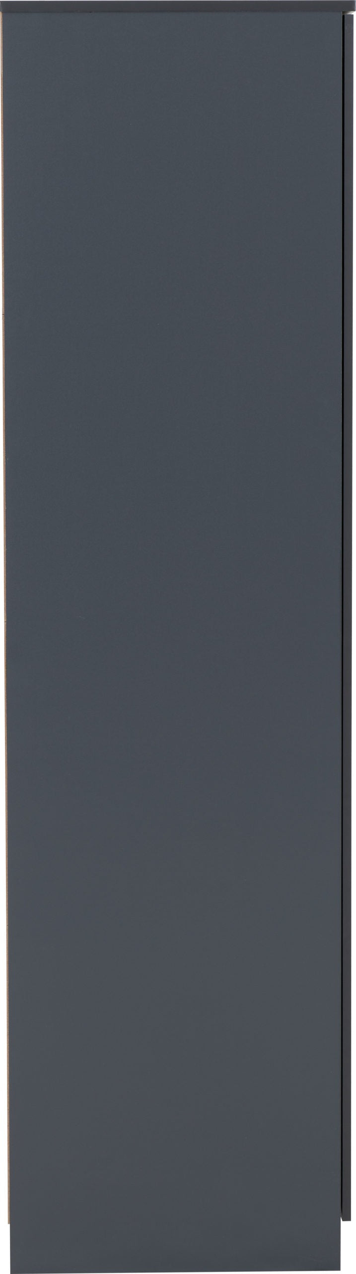 Dakota 2 Door Wardrobe - Dark Grey