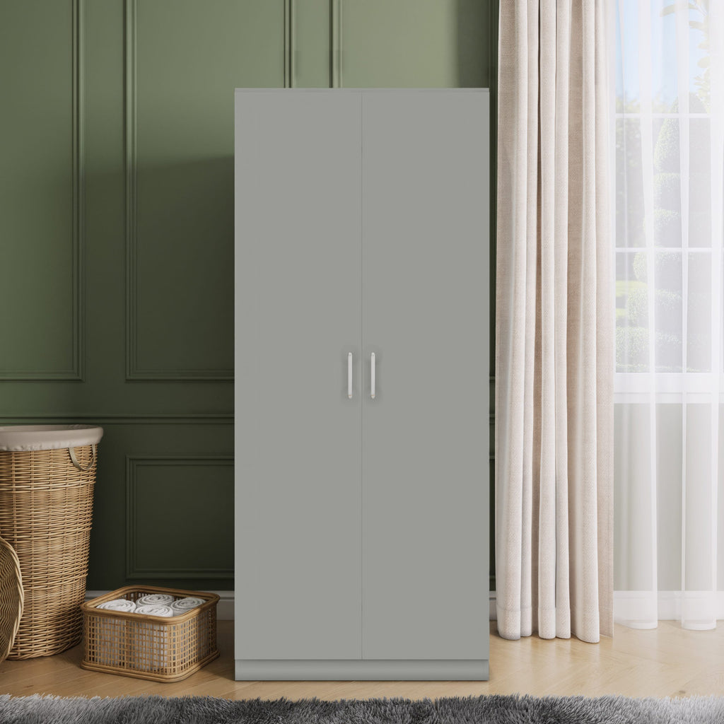 Dakota 2 Door Wardrobe - Light Grey