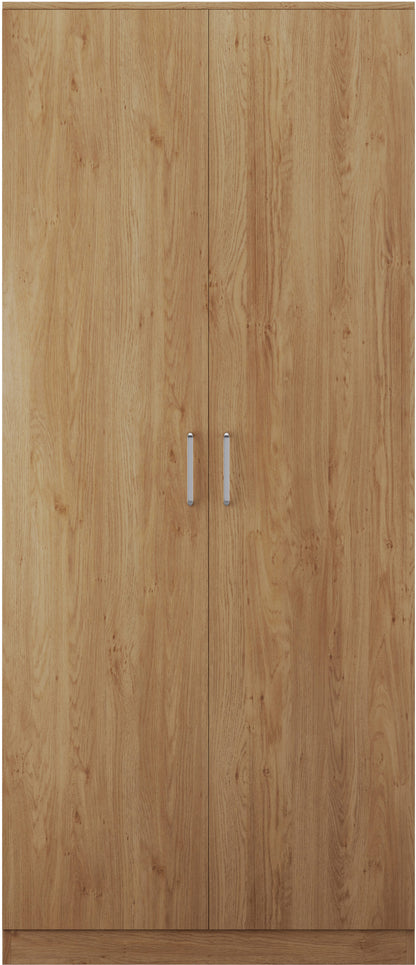 Dakota 2 Door Wardrobe - Oak Effect