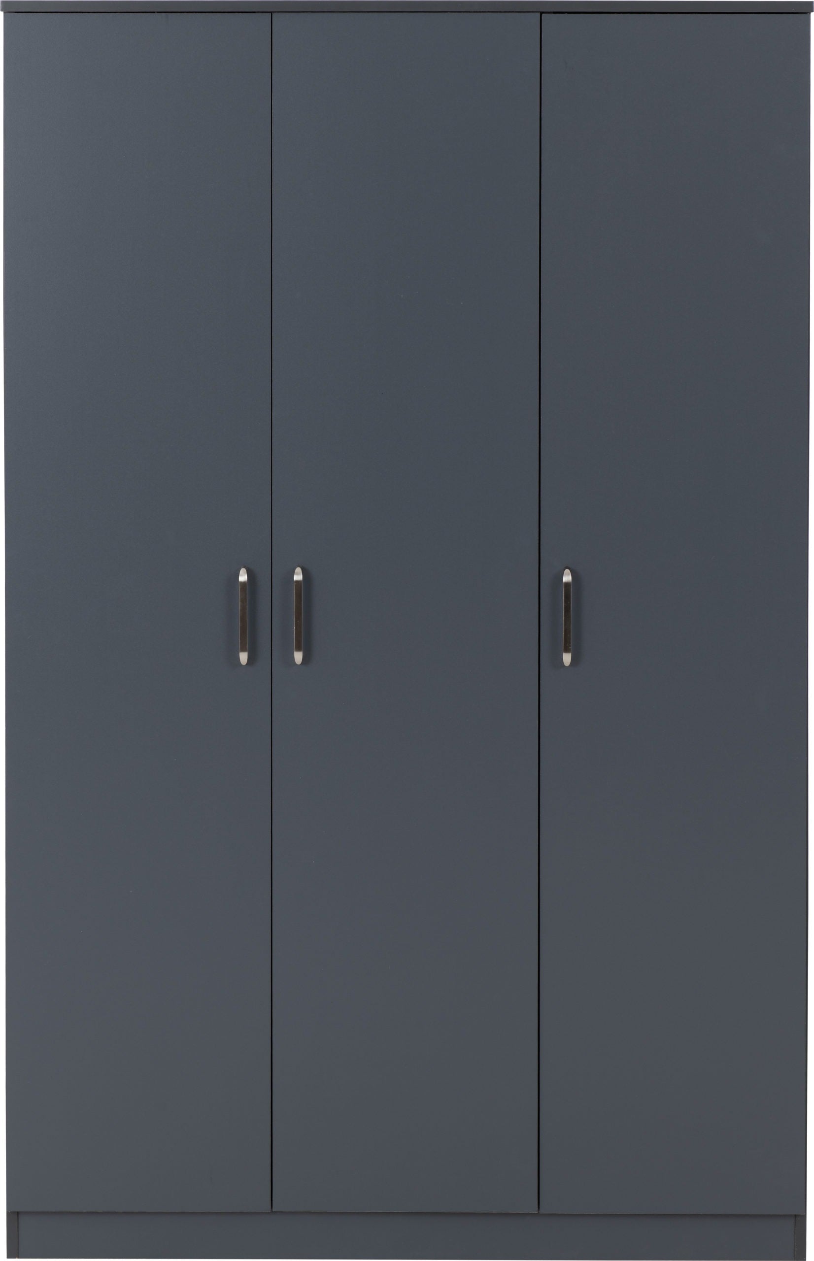 Dakota 3 Door Wardrobe - Dark Grey