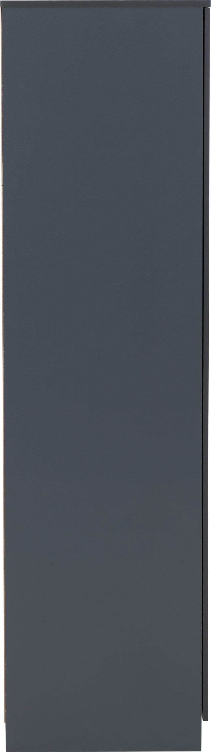 Dakota 3 Door Wardrobe - Dark Grey