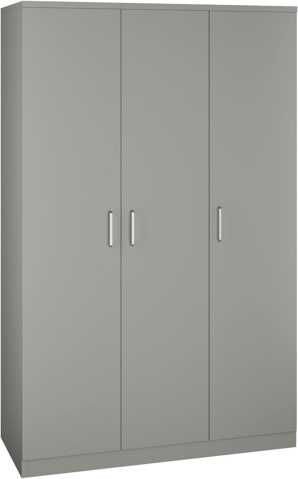 Dakota 3 Door Wardrobe - Light Grey