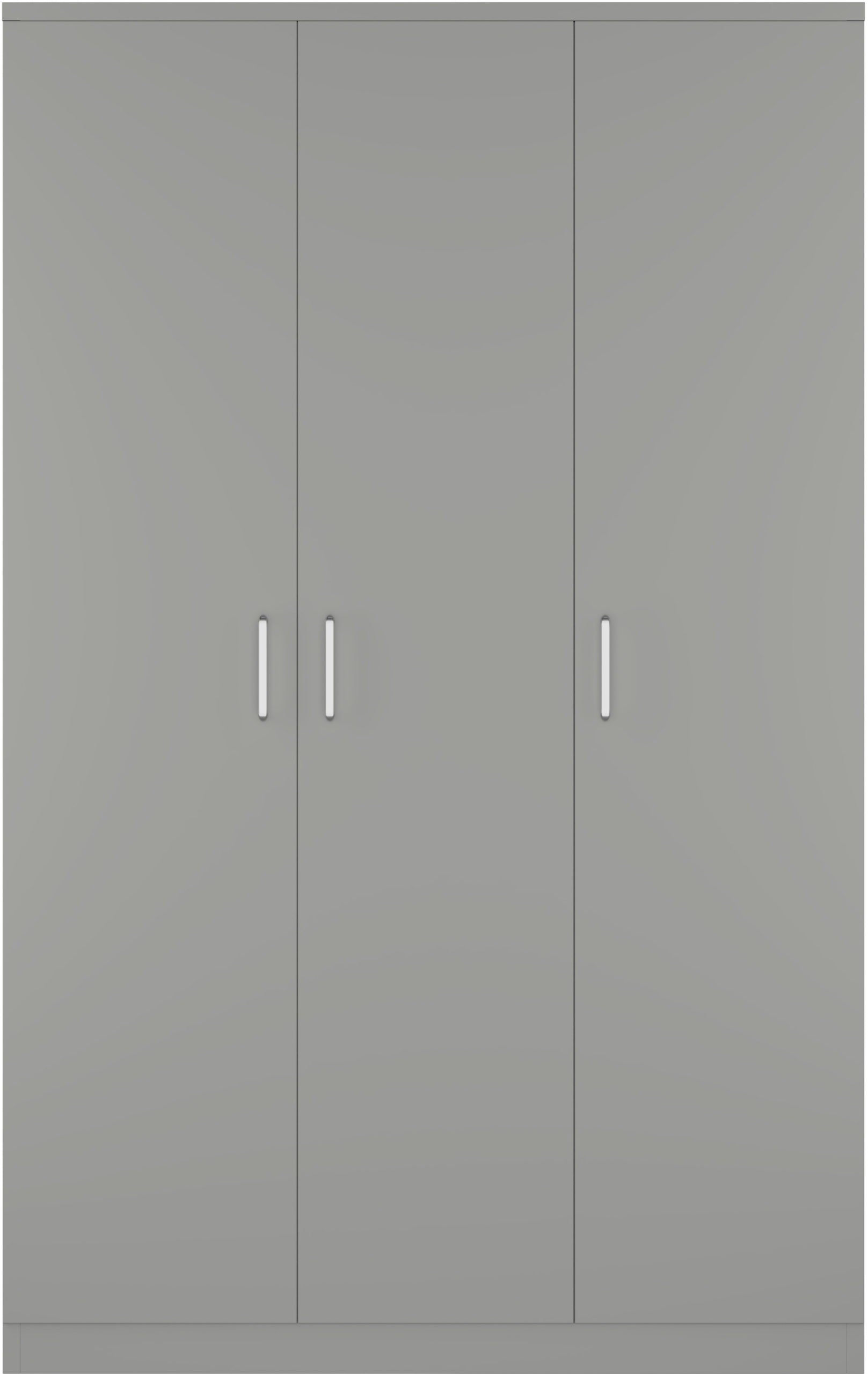 Dakota 3 Door Wardrobe - Light Grey