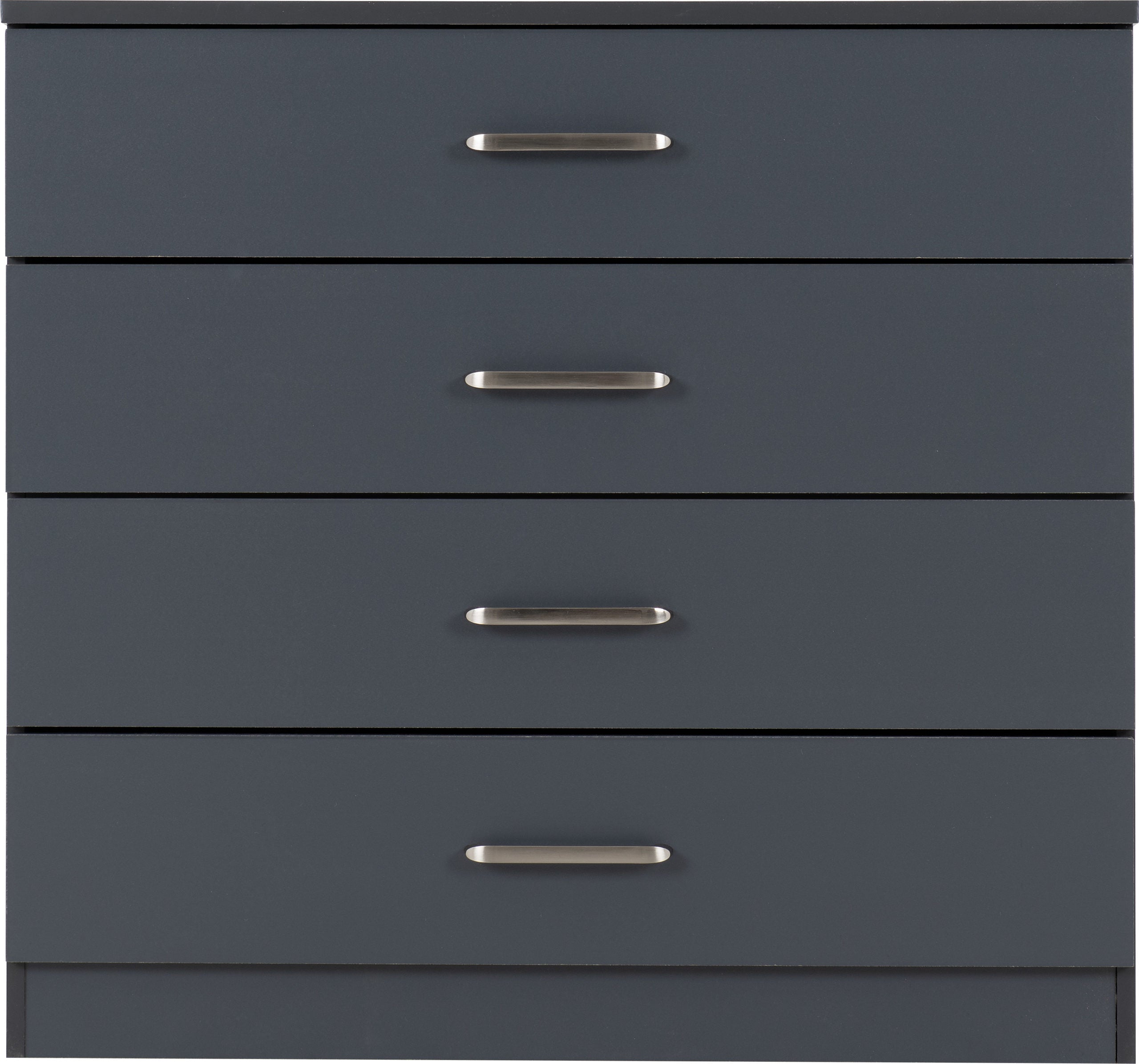 Dakota 4 Drawer Chest - Dark Grey