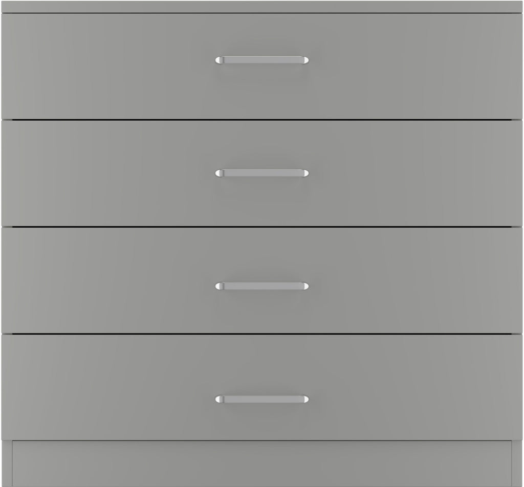 Dakota 4 Drawer Chest - Light Grey