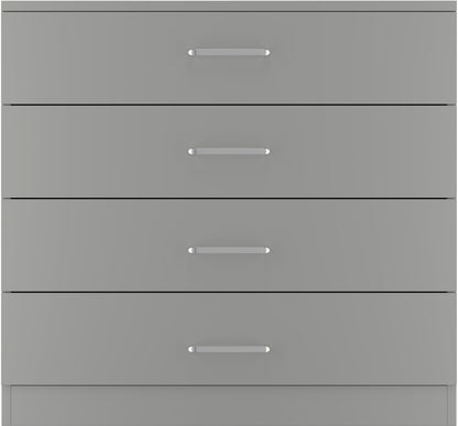 Dakota 4 Drawer Chest - Light Grey