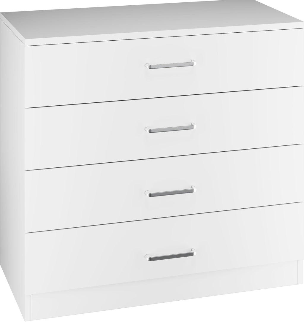 Dakota 4 Drawer Chest - White