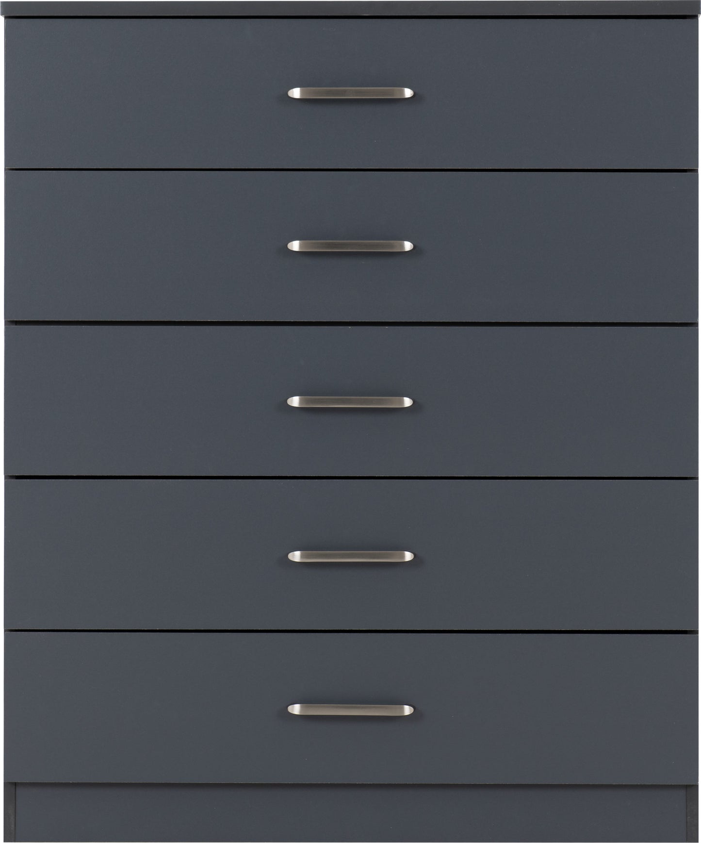 Dakota 5 Drawer Chest - Dark Grey