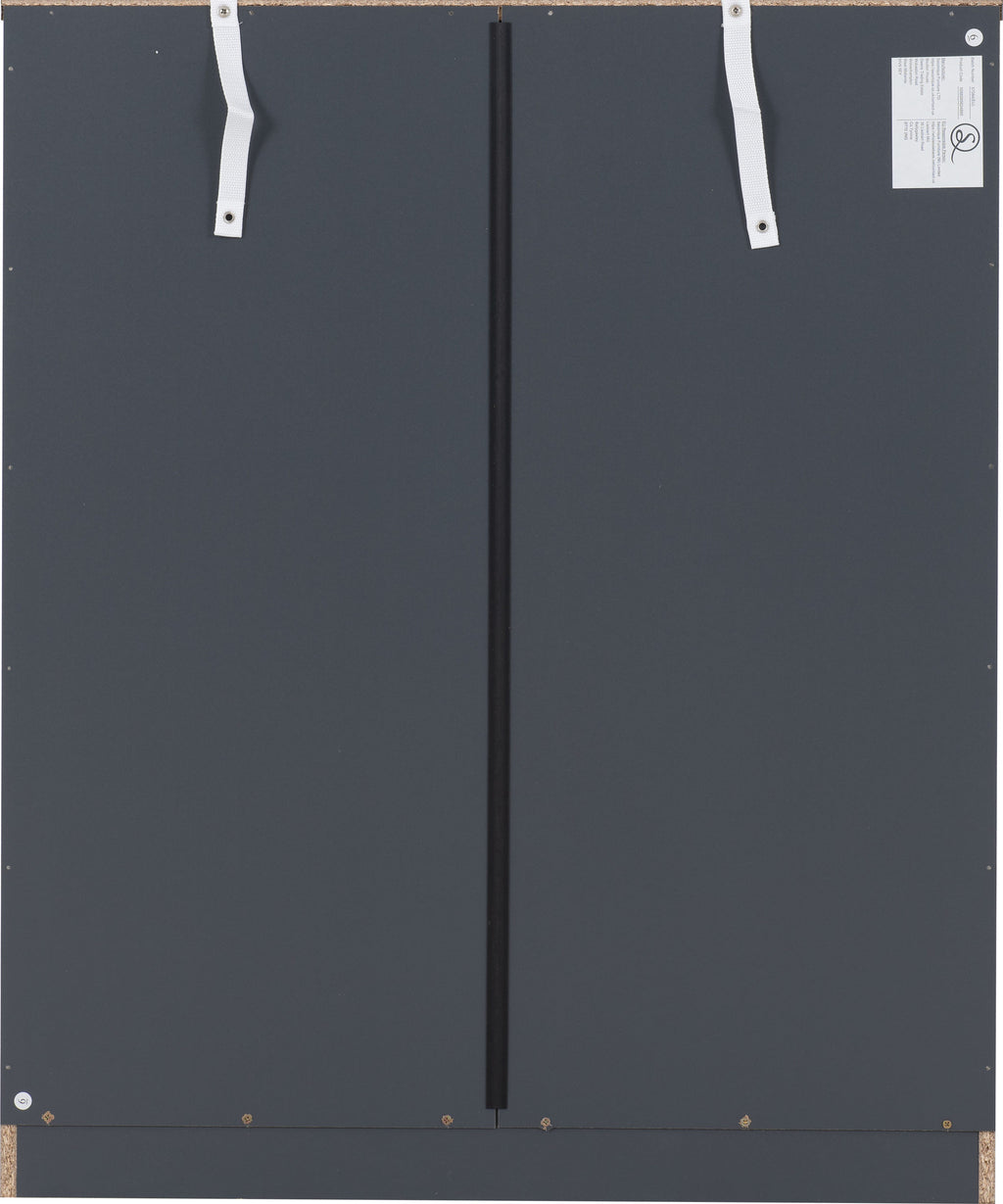 Dakota 5 Drawer Chest - Dark Grey