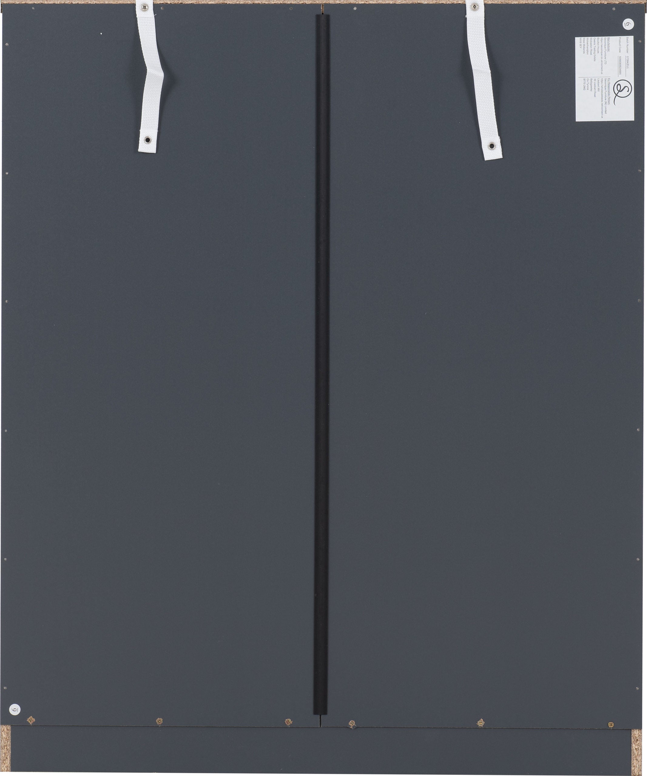 Dakota 5 Drawer Chest - Dark Grey