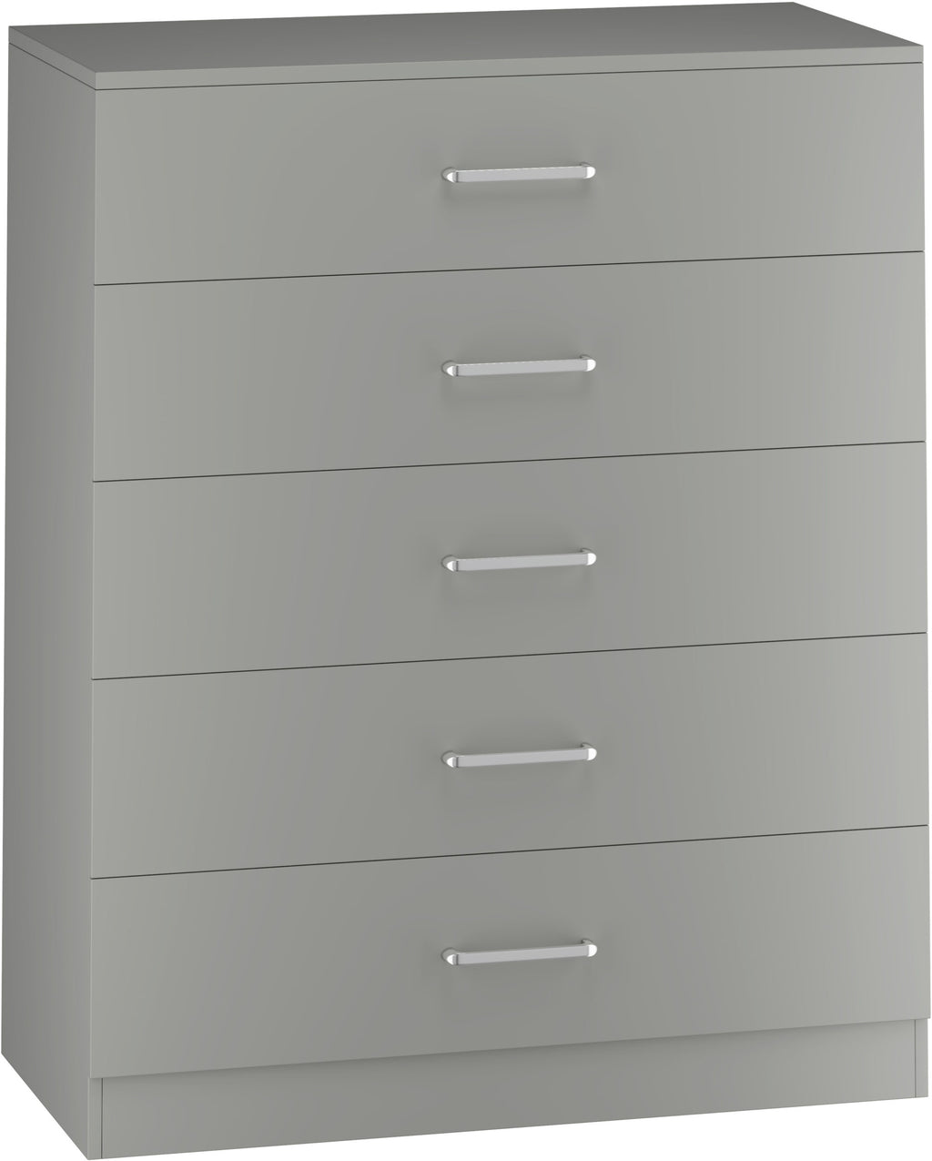 Dakota 5 Drawer Chest - Light Grey