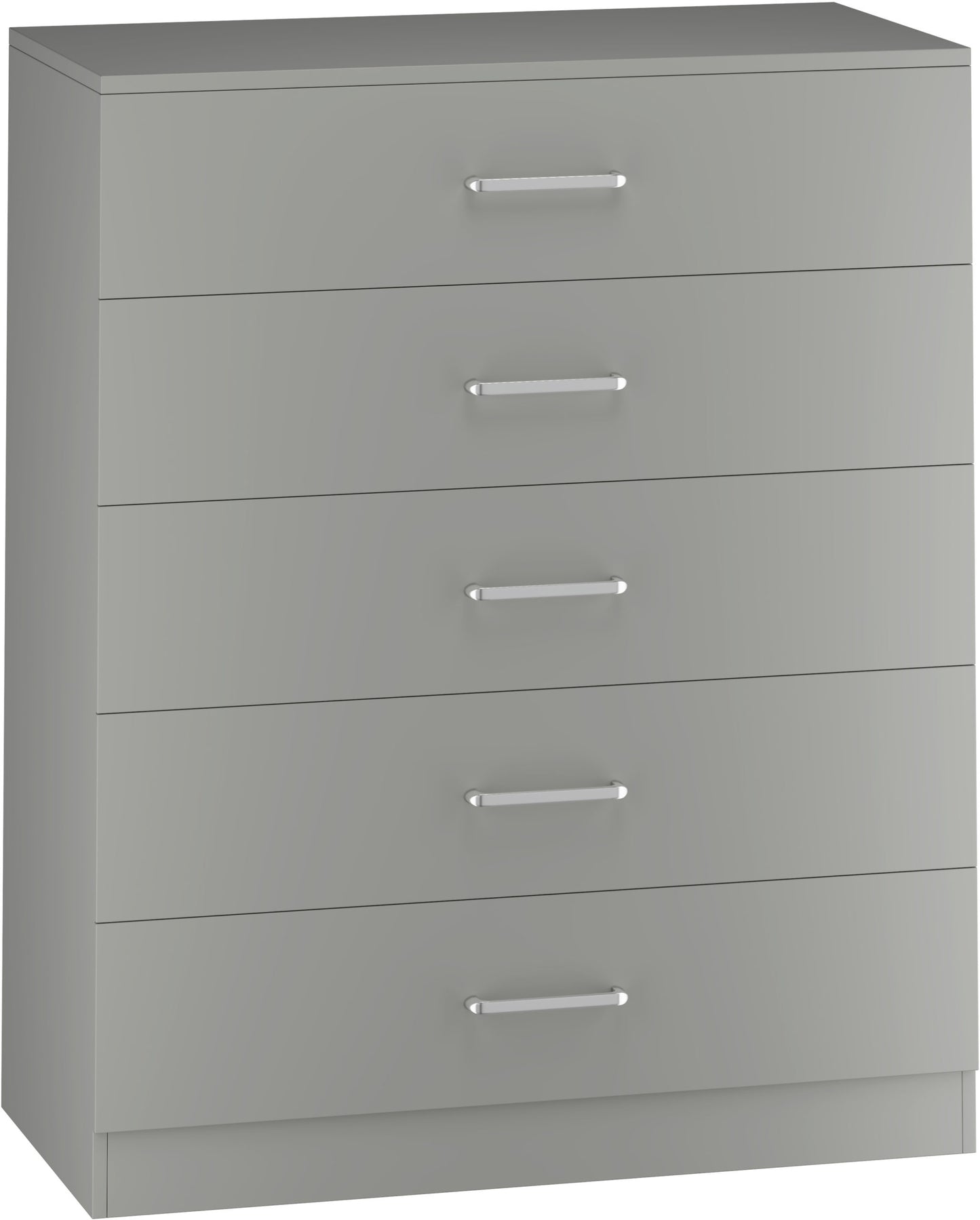 Dakota 5 Drawer Chest - Light Grey
