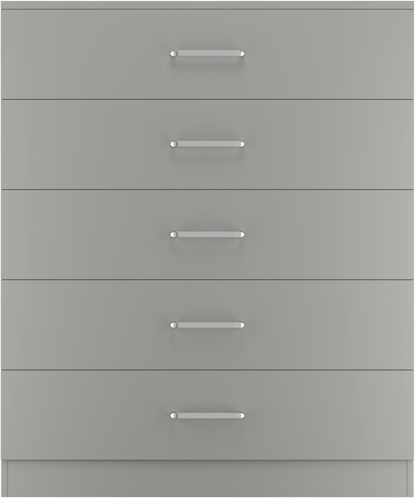 Dakota 5 Drawer Chest - Light Grey