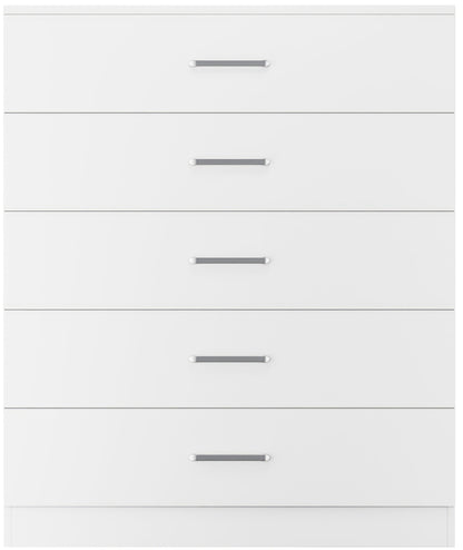 Dakota 5 Drawer Chest - White