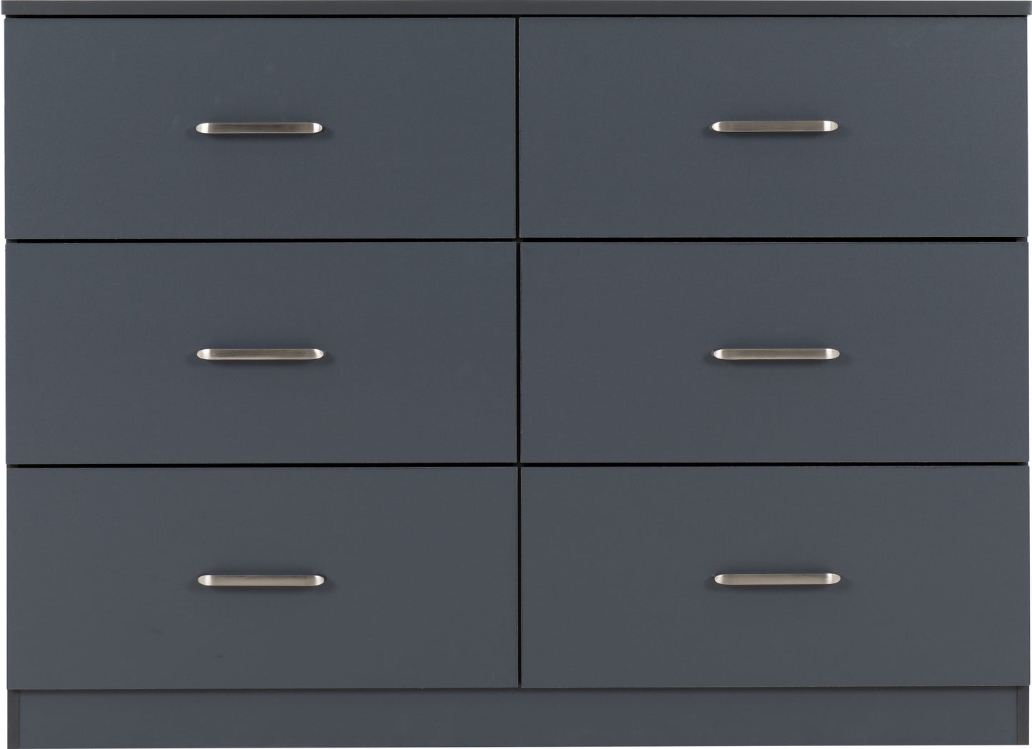 Dakota 6 Drawer Chest - Dark Grey