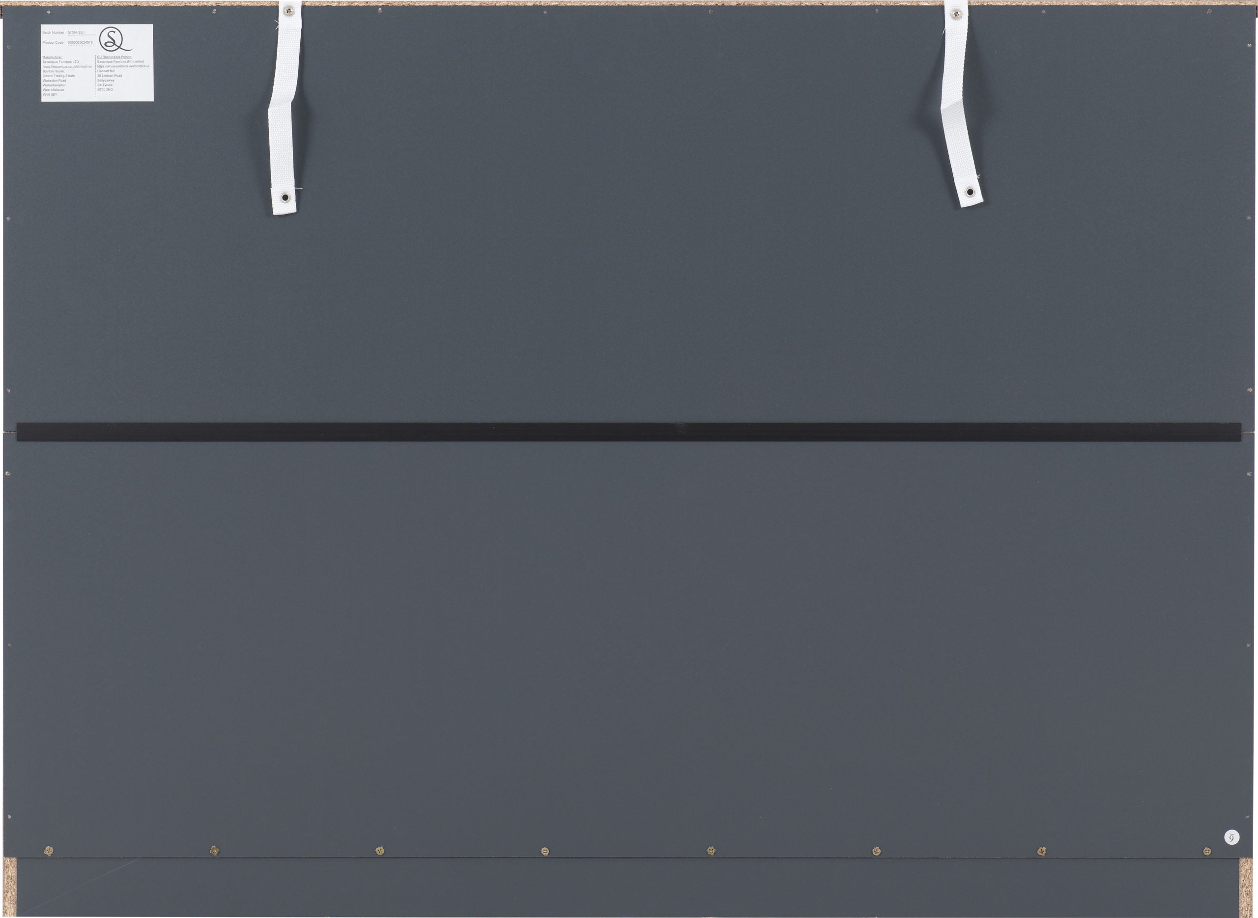 Dakota 6 Drawer Chest - Dark Grey