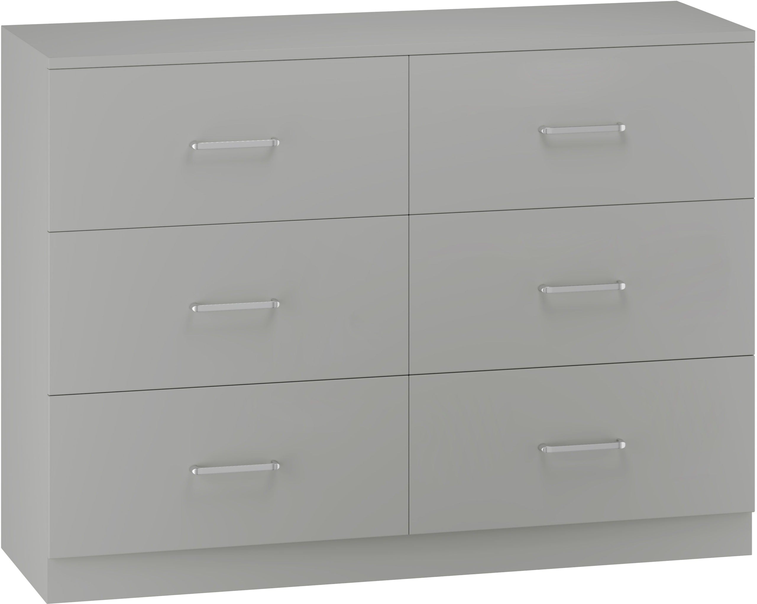 Dakota 6 Drawer Chest - Light Grey