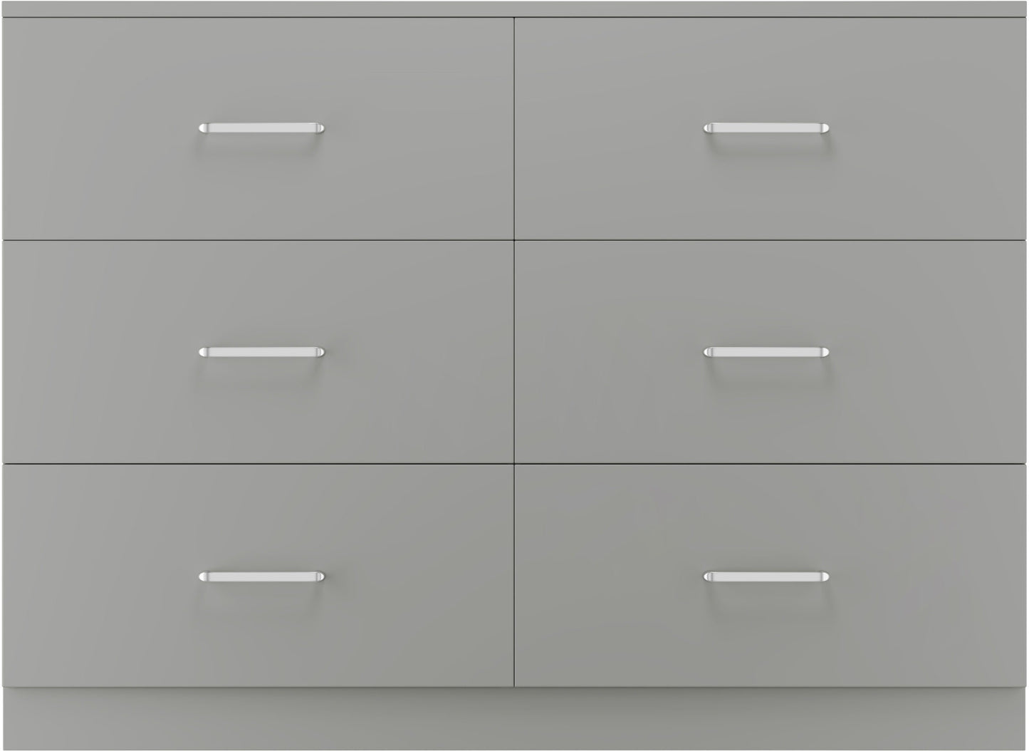 Dakota 6 Drawer Chest - Light Grey