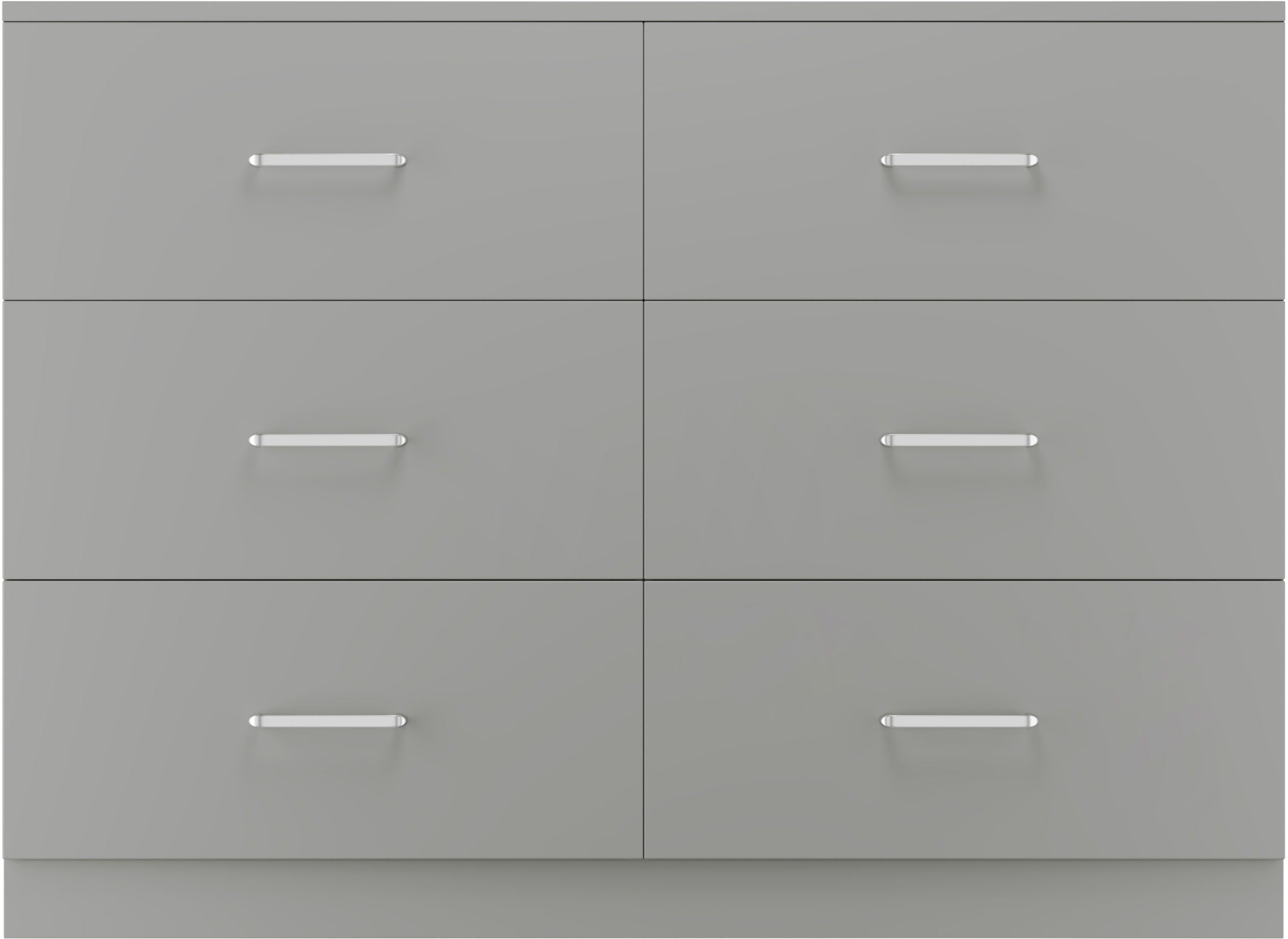 Dakota 6 Drawer Chest - Light Grey